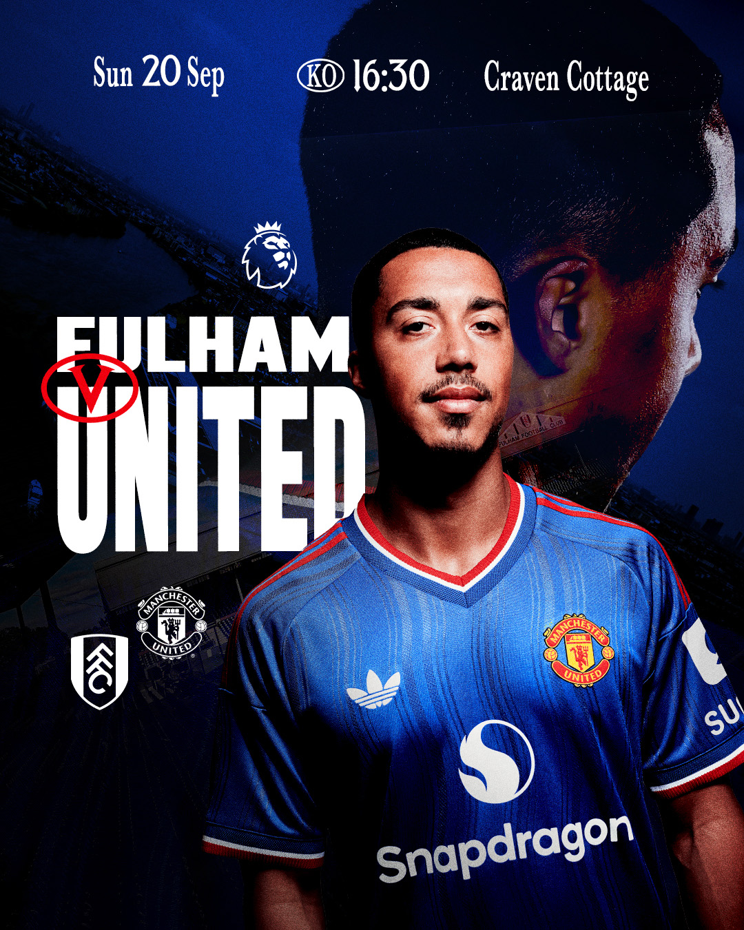 Manchester United pubblica il poster della trasferta contro il Fulham: Youri Tielemans in primo piano