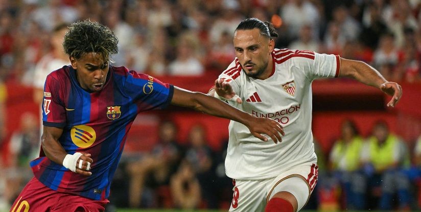 Yamal provoca torcedores do Sevilla duas vezes e tem confronto com Kochorashvili durante o jogo
