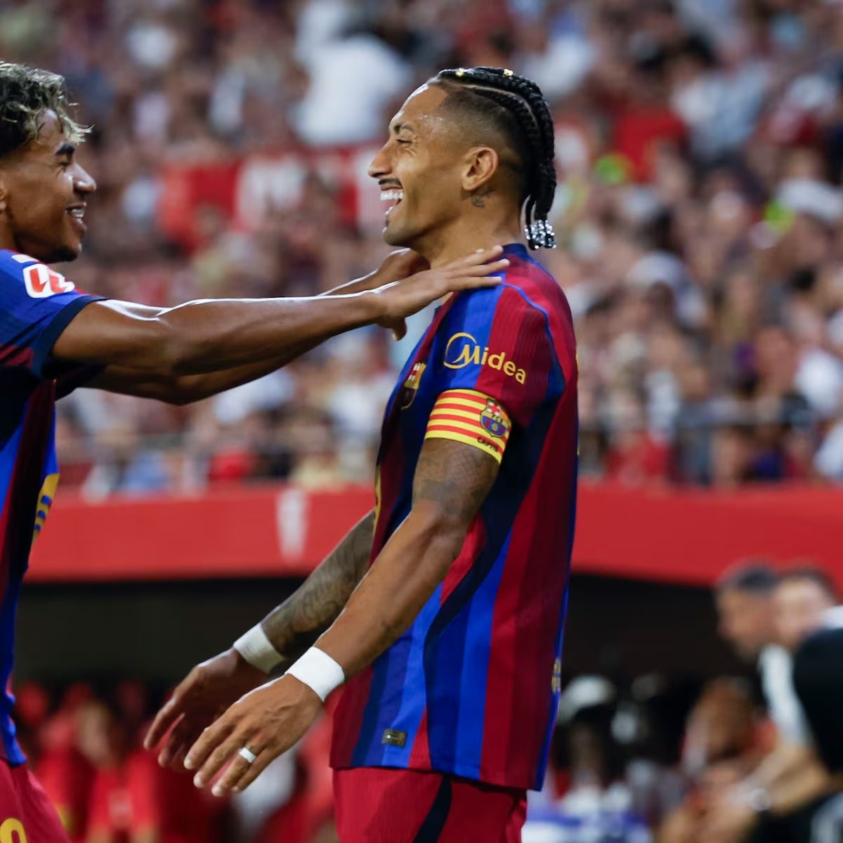 Aprobados y suspensos del Barça ante el Sevilla: Raphinha y Lamine, sociedad ilimitada