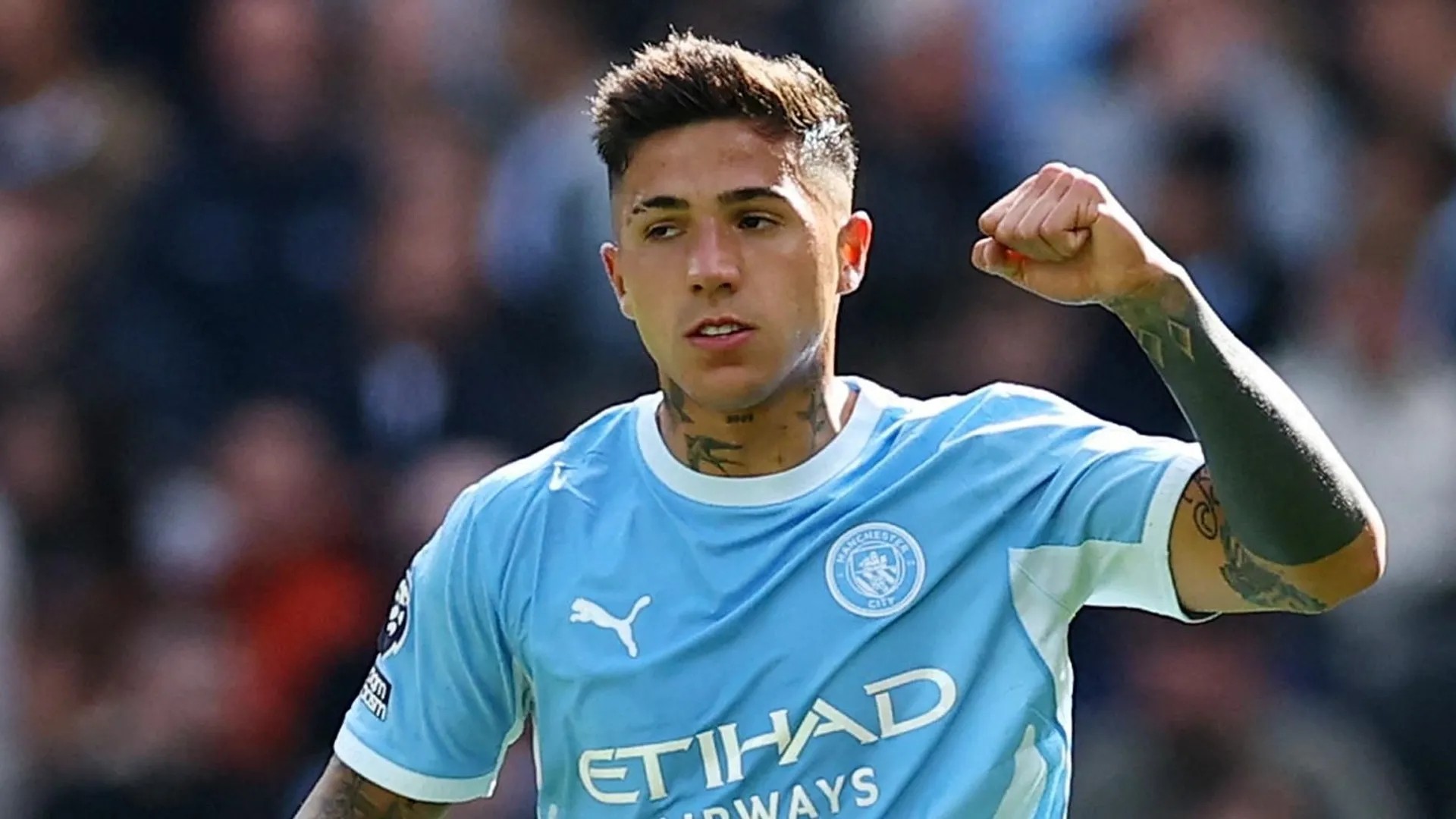 Enzo, primo gol con il Manchester City su punizione diretta contro il Sunderland