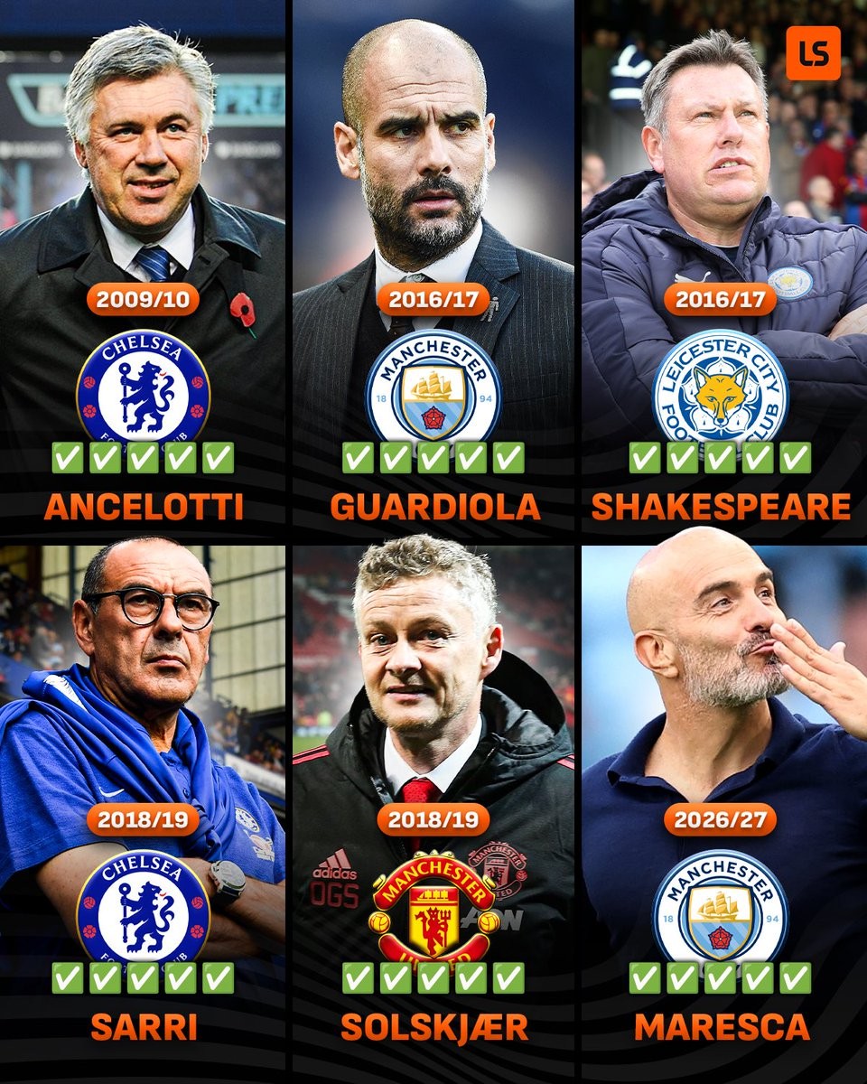 Maresca se convierte en el sexto entrenador en la historia de la Premier League en ganar sus primeros cinco partidos