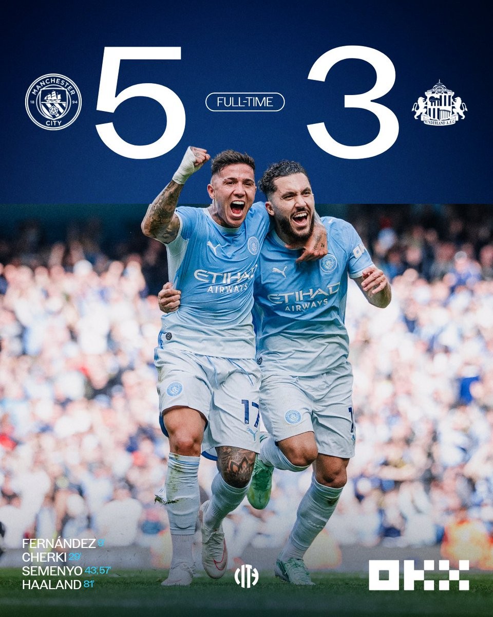 Man City startet zum fünften Mal mit fünf Siegen in die Liga – vier davon in der Premier-League-Ära