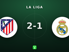 La Liga: Atlético 2-1 Real Madrid — Courtois 8.6, 5 paradas en vano