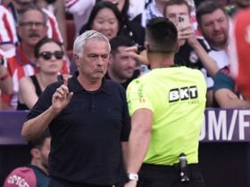 Jose Mourinho: Real Madrid boss holds up pictures of referee errors in press conference after defeat to Atletico Madrid