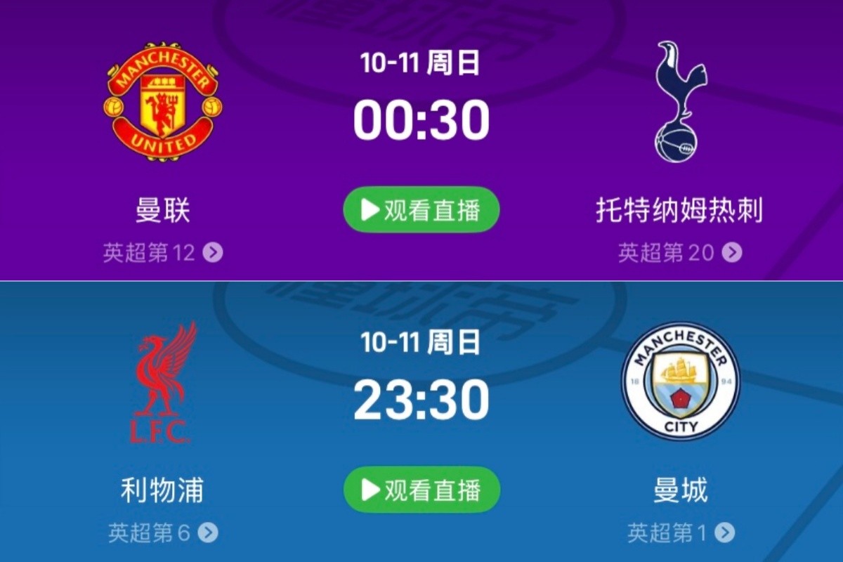 Emoción en la Premier League: Manchester United vs Tottenham y Liverpool vs Manchester City en la próxima jornada