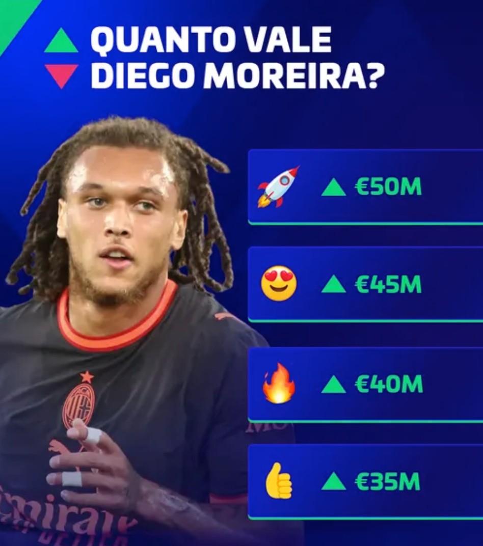 Transfermarkt anticipa la actualización del valor de Diego Moreira: podría llegar hasta los 50 millones de euros