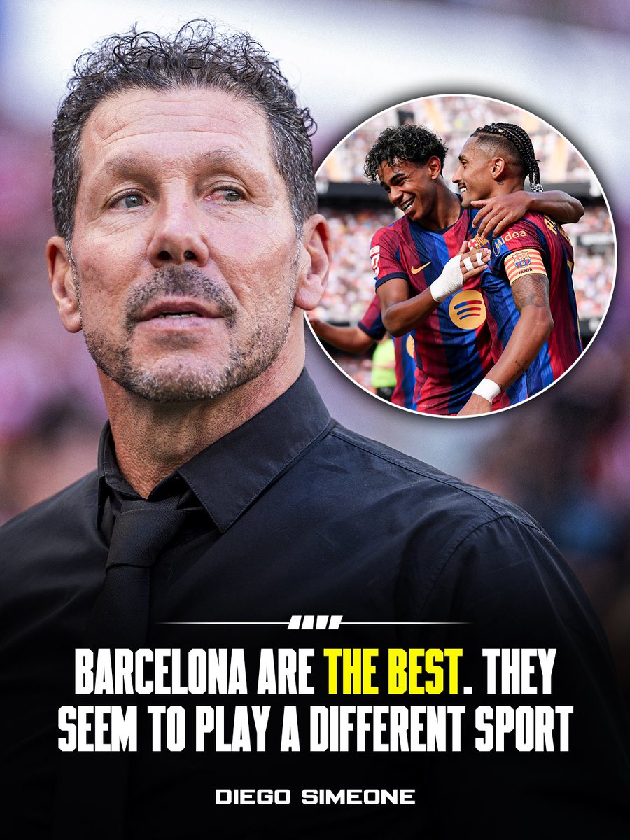 Simeone: Barcelona bermain olahraga yang berbeda, mereka adalah tim terbaik di dunia saat ini