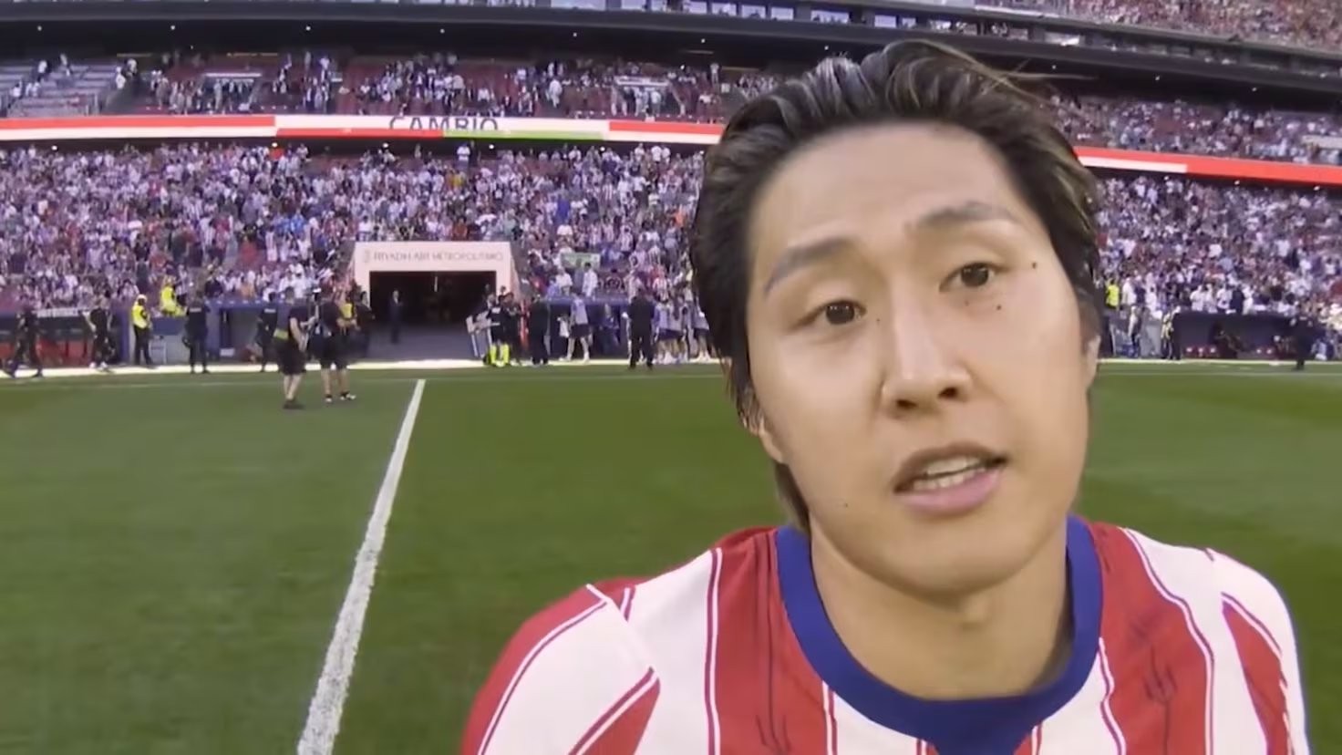 Publican la RFEF Cam del derbi y tiene mucho juego: ojo al diálogo Kang In-Ortiz Arias tras no sacarle la roja