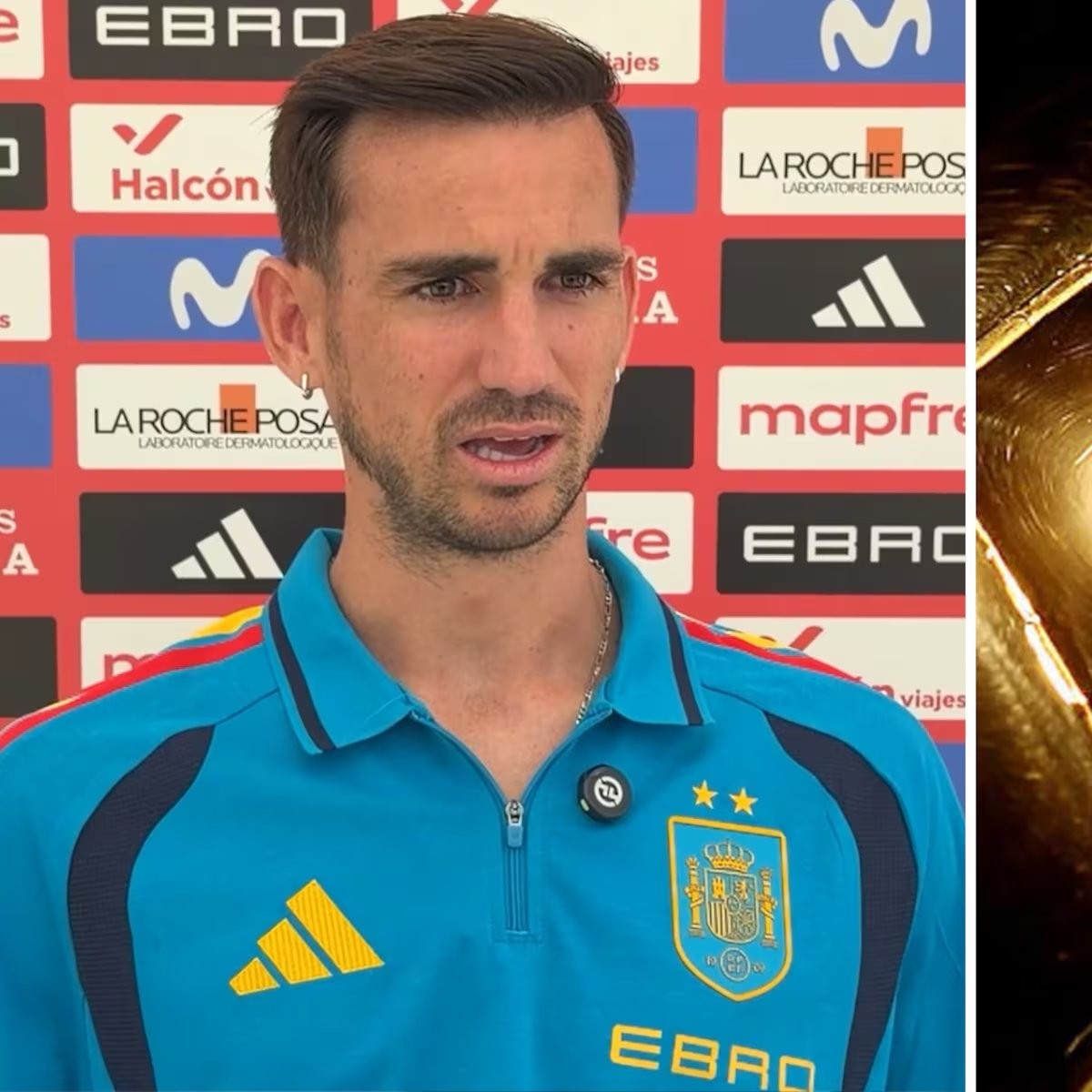 La reacción de Fabián cuando AS le menciona la posibilidad de ganar el Balón de Oro