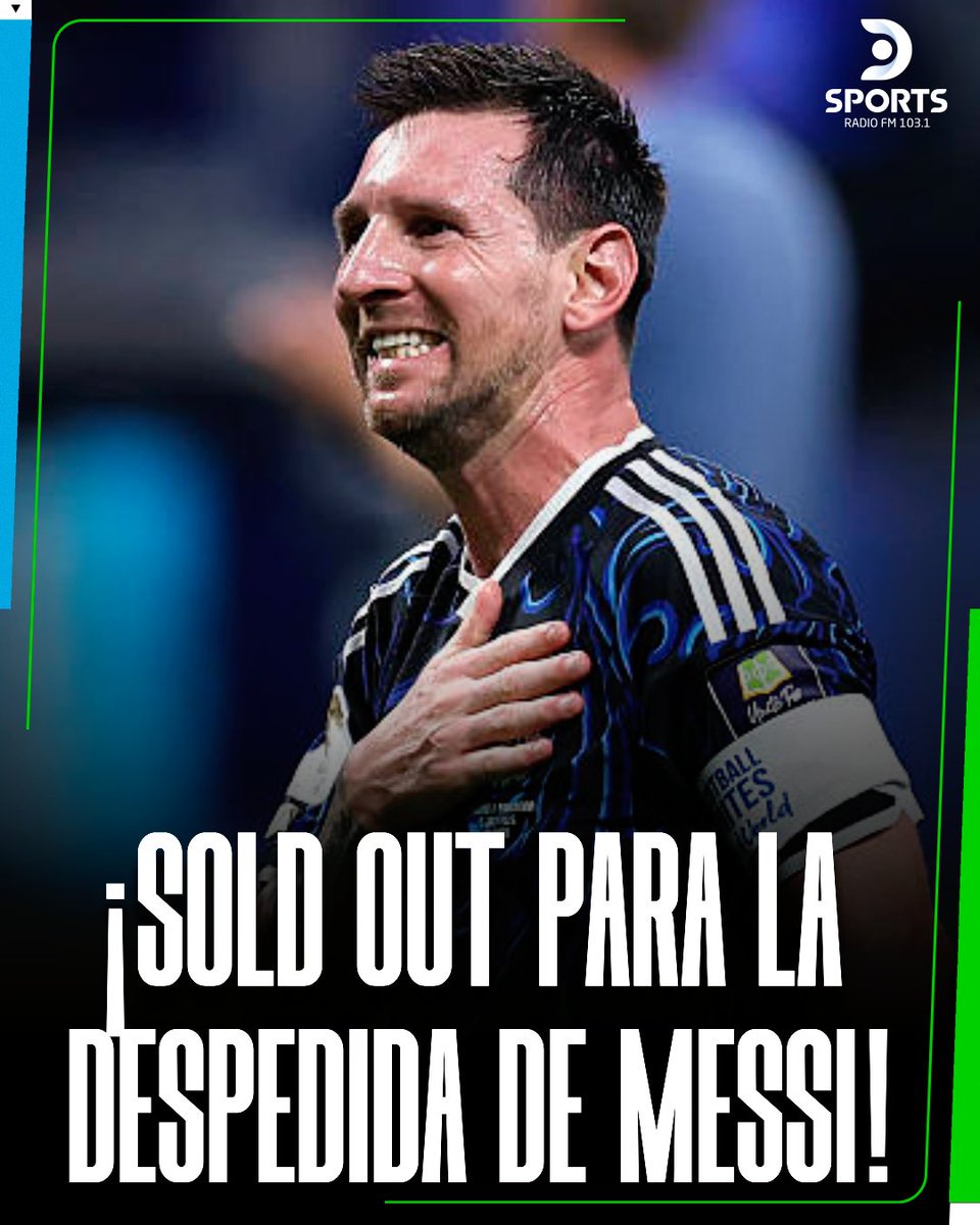 ¡Entradas agotadas para el partido de despedida de Messi con la selección Argentina!