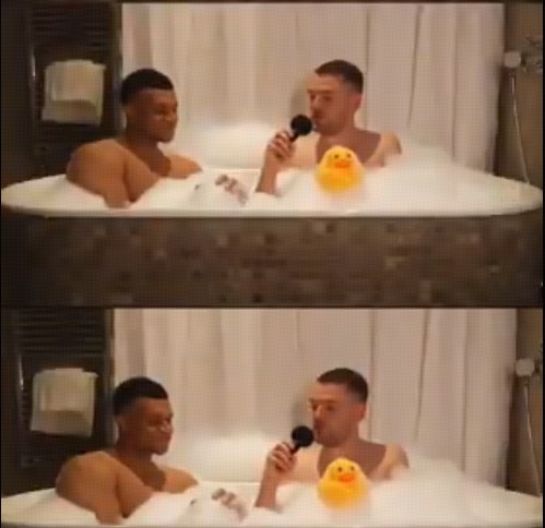Se viraliza un vídeo de IA de Mbappé siendo entrevistado en una bañera; Jeremstar: "Mi bañera está a tu disposición"
