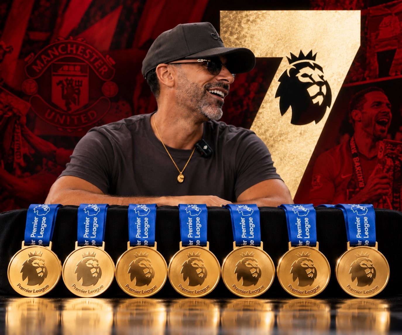 Ferdinand bromea en redes sociales: "Otra medalla de la Premier League para mí, Mourinho, Solskjaer y Giggs también"