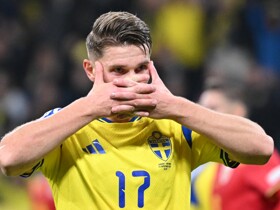 Sweden 2-1 Romania: Isak and Gyokeres on target in Nations League win