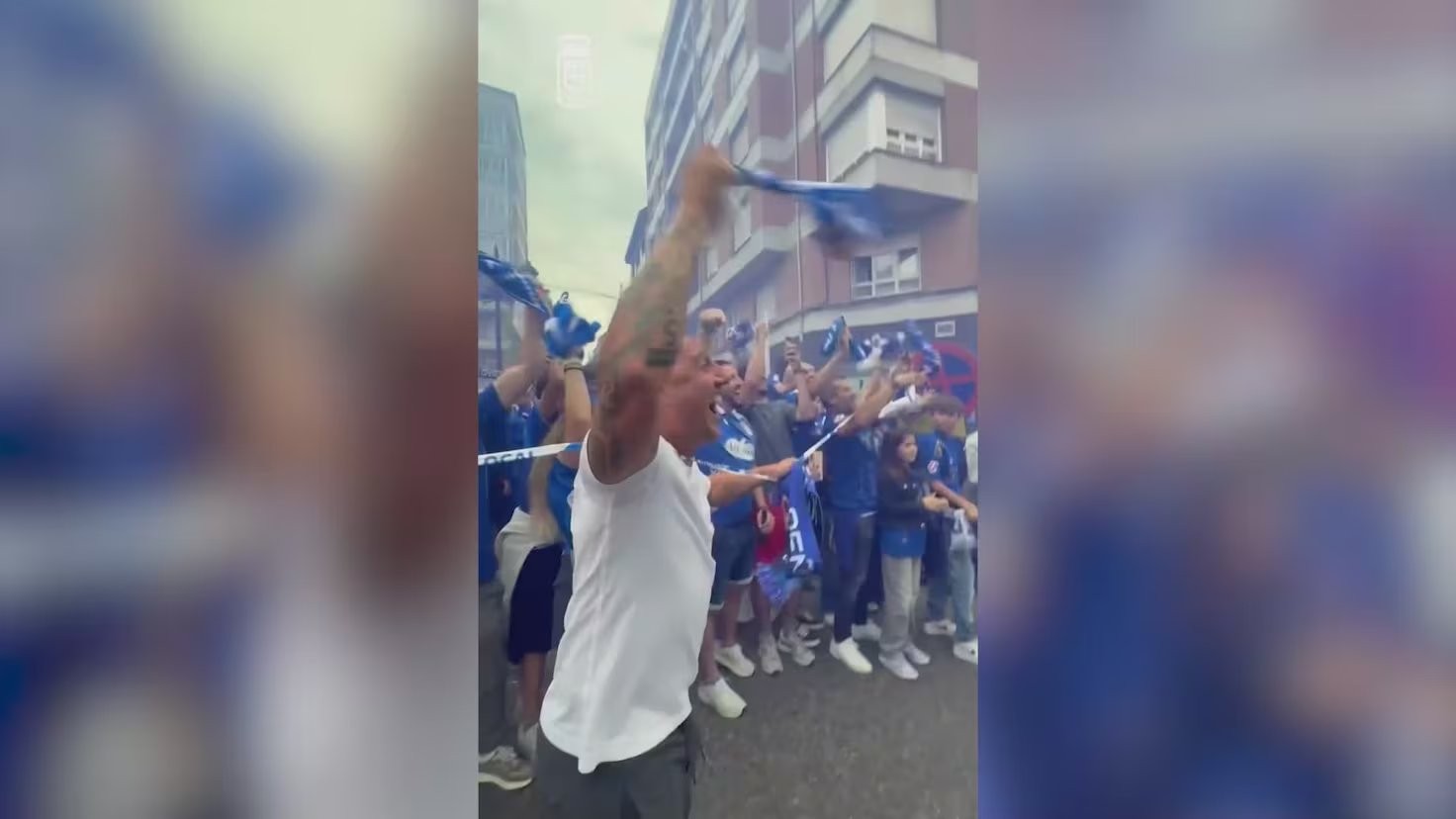 El vídeo del Oviedo para calentar el derbi: el ‘hooligan’ que aparece les resultará familiar