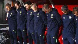 RMC: Jogadores da Irlanda recusam apertar as mãos de Israel e usam braçadeiras pretas