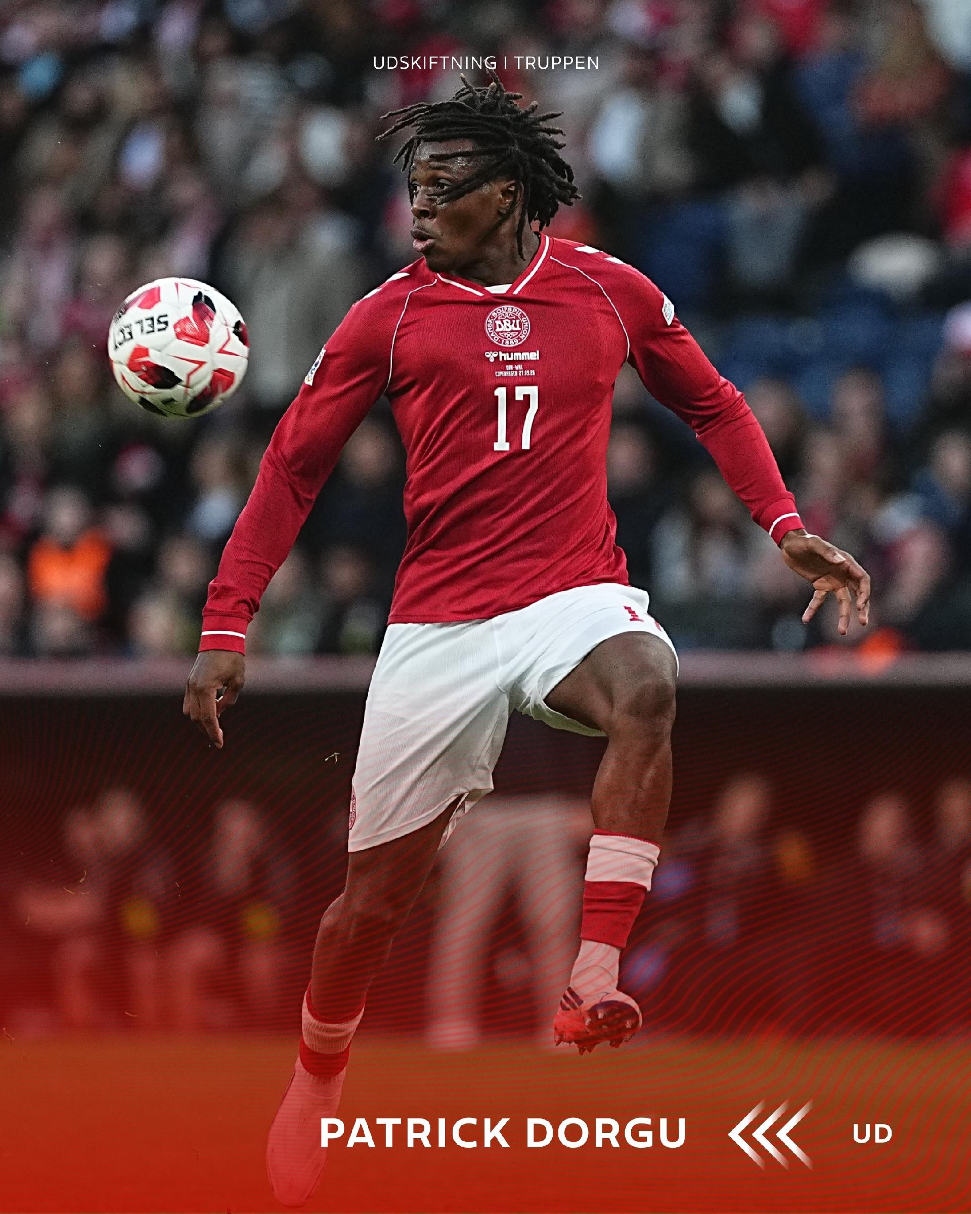 Dänemark: Dorgu verletzt, Skov Olsen und Nartey nachnominiert