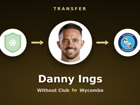 Official: Danny Ings joins Wycombe on a free transfer