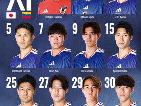 战委内瑞拉出场，小久保玲央等5人完成日本国家队首秀