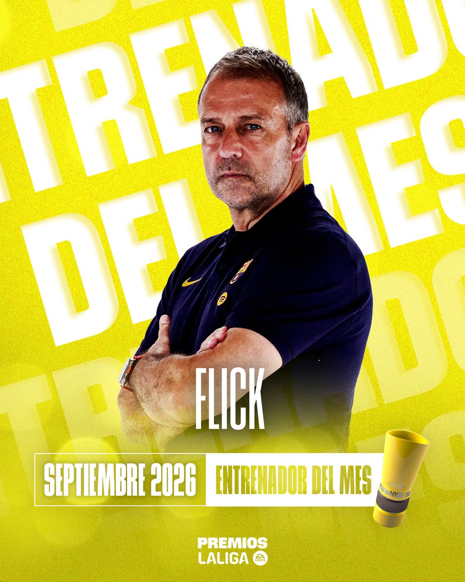 Officiel Liga : Flick (Barça) élu entraîneur du mois de septembre