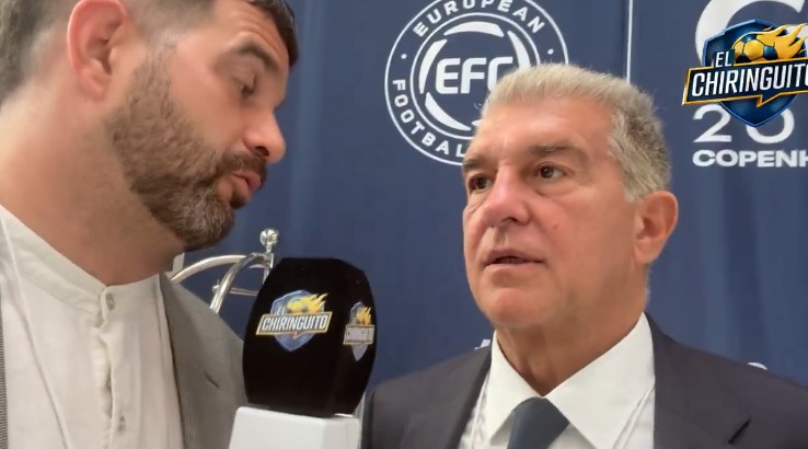 Laporta: Abracei o CEO do Atlético depois do encontro, resolvemos os problemas anteriores