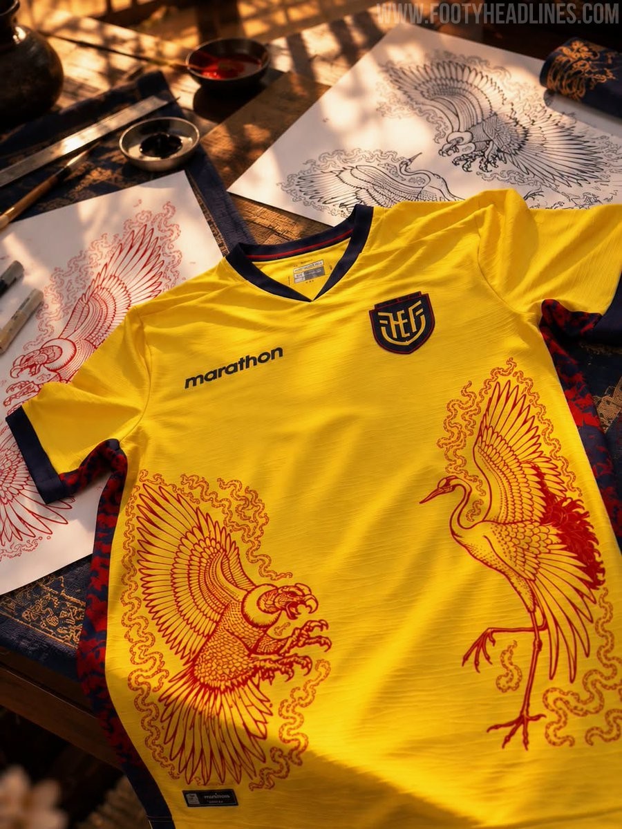 Ecuador präsentiert Sondertrikot für das Freundschaftsspiel gegen Japan mit Kondor- und Kranichmotiv