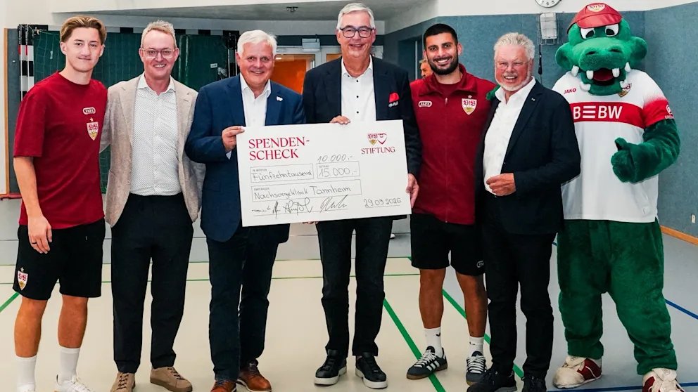 Bild: Undav dona altri 10.000 euro, lo Stuttgart visita bambini malati
