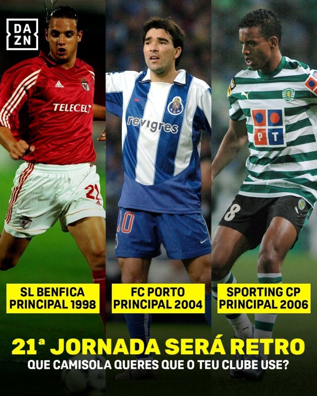 La Primeira Liga portuguesa celebrará una jornada retro temática en la jornada 21 de la temporada 2026-27