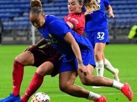 Lyon 0-0 Chelsea: Lauren James sees penalty overturned by VAR as Blues draw with eight-time Women's Champions League winners