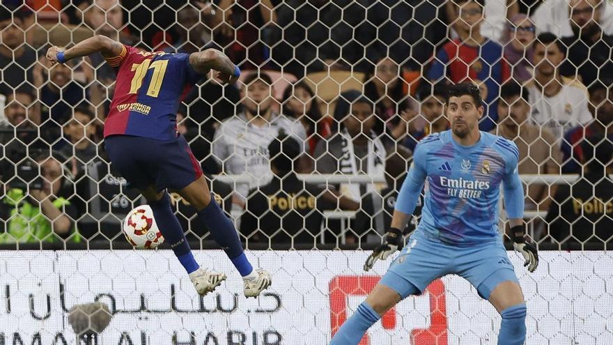 Courtois: Raphinha es una pieza clave para el Barça