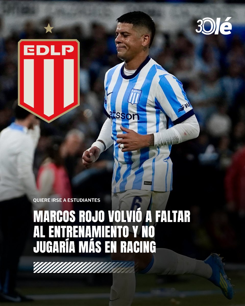 Ole: Rojo absen latihan dua hari berturut-turut, dikhawatirkan tak akan bermain untuk Racing Club