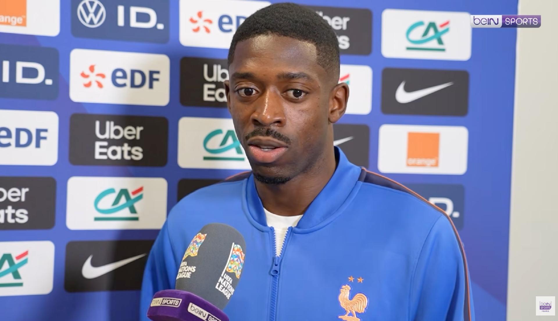 Dembélé: Italia es una potencia futbolística, sabemos que este partido no será fácil