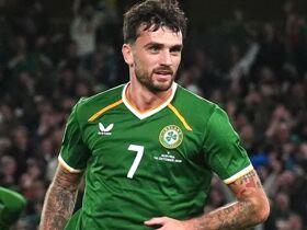 Republic of Ireland 2-2 Austria: Troy Parrott scores twice but hosts squander two-goal lead in Nations League as game interrupted by protests