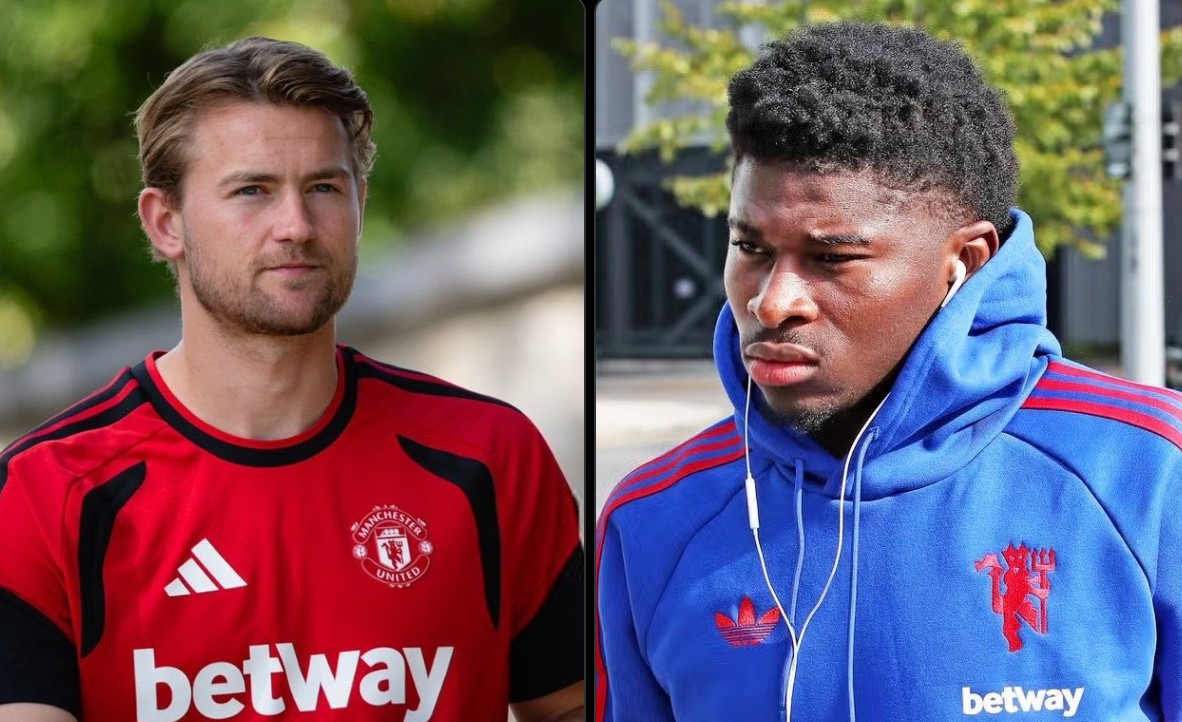 Periodista: Manchester United vence 2-1 a Lausanne Sport en amistoso a puerta cerrada, De Ligt y Baleba como titulares