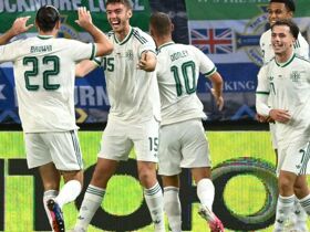 Ukraine 0-3 Northern Ireland: Ciaron Brown scores first international goals in Nations League win