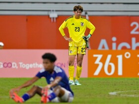 日本亚运队门将荒木琉伟：说实话，我没想到会输