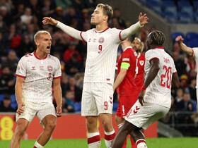 Wales 0-1 Denmark: Hojlund penalty condemns Bellamy's side to third Nations League defeat