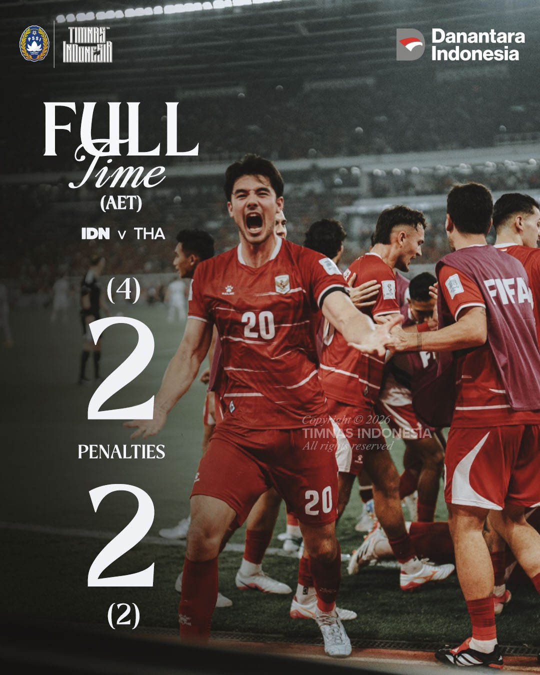 Indonesia gana la primera Copa ASEAN de la FIFA al vencer a Tailandia 4-2 en penaltis
