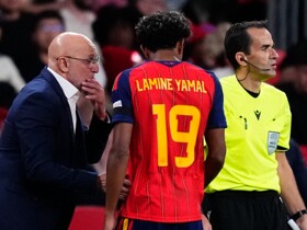'Role model' Yamal continues to delight Spain staff and team-mates