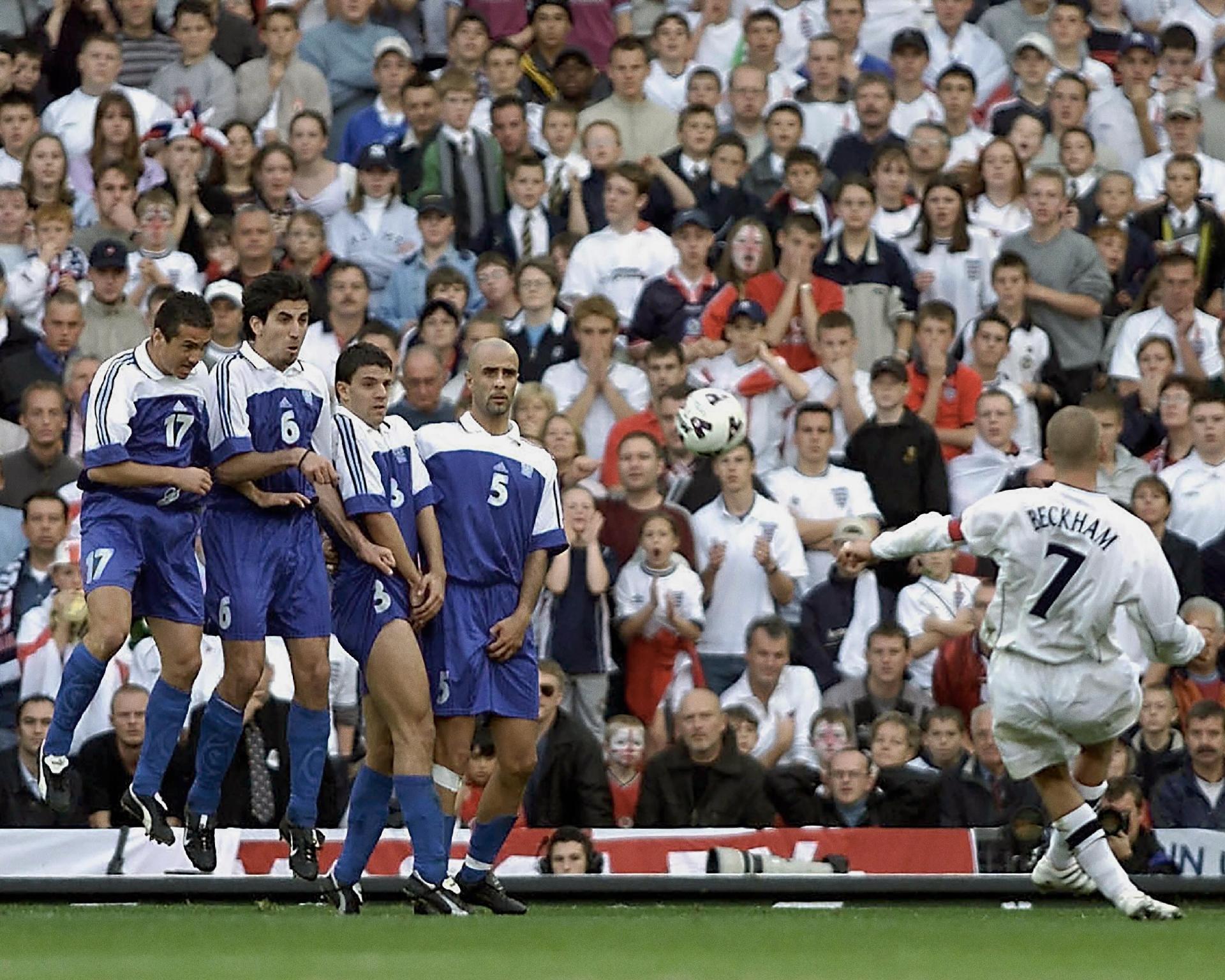 Beckham recuerda su gol de falta contra Grecia hace 25 años
