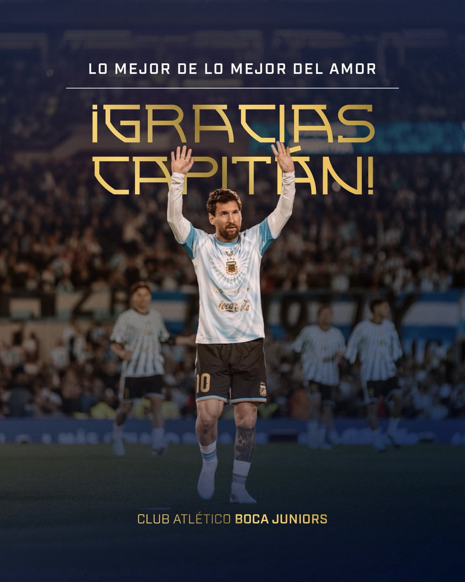Il Boca Juniors rende omaggio a Messi sui social: "Grazie per sempre, Capitano"