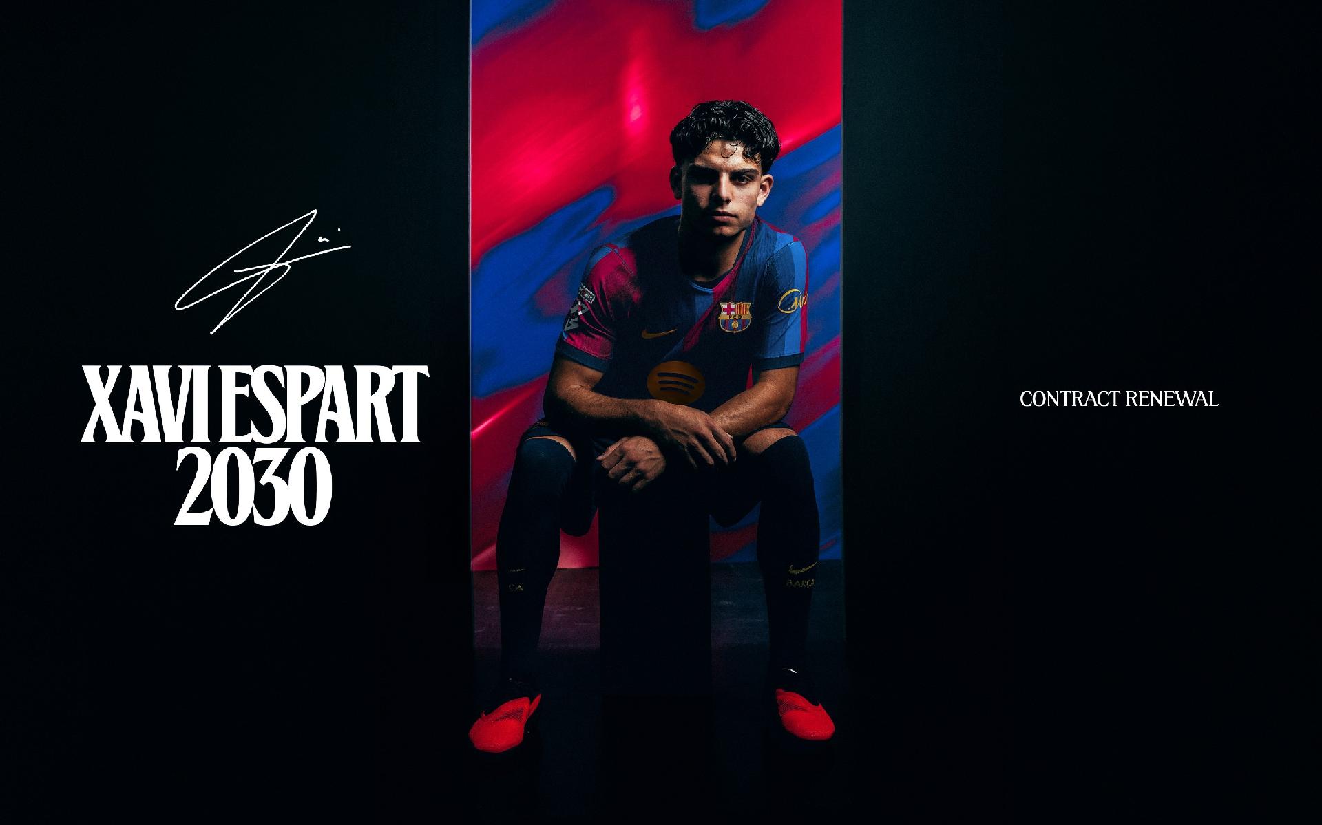Chính thức: Barcelona gia hạn hợp đồng với cầu thủ trẻ Xavi Espart đến năm 2030