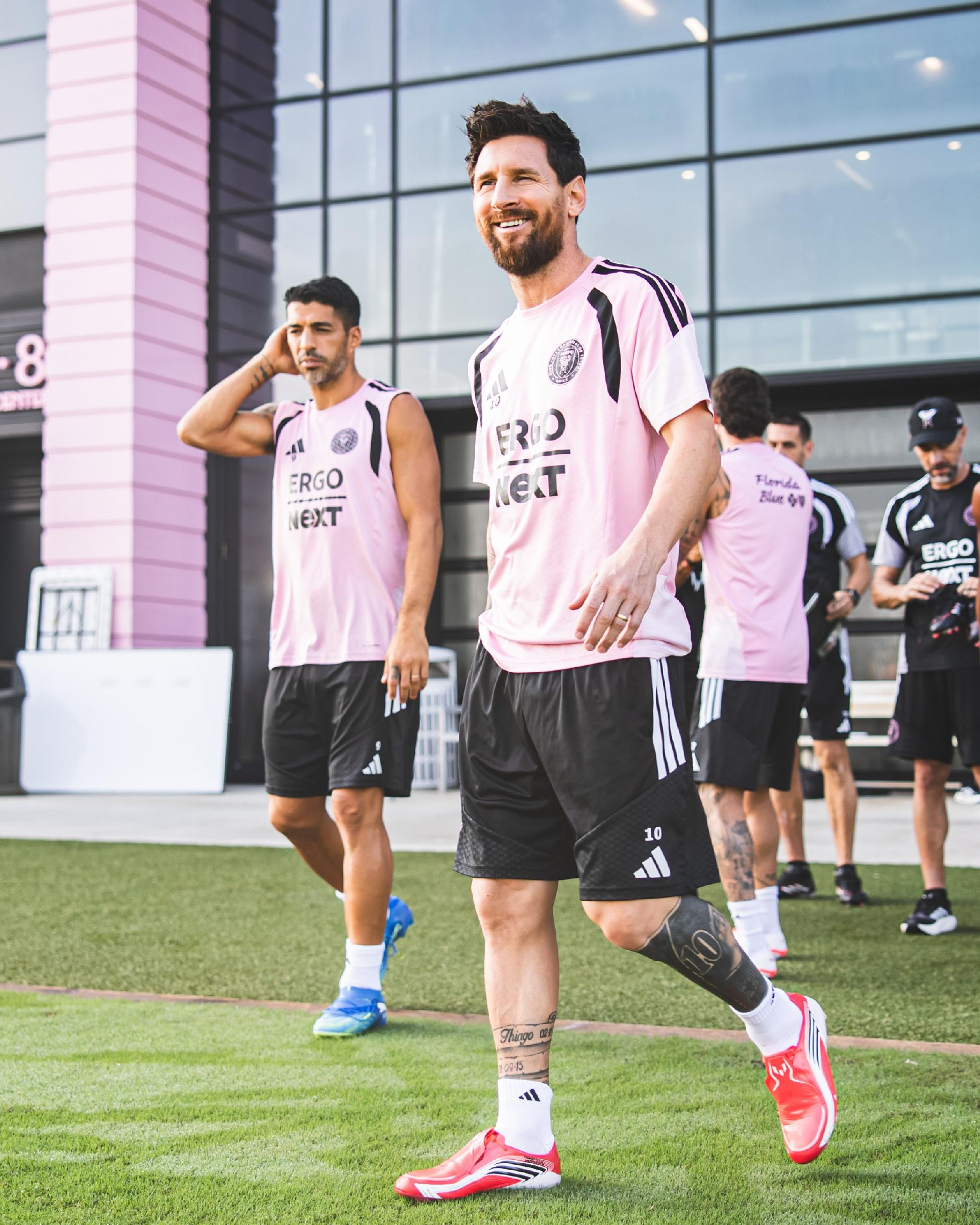 Messi regresa sonriente a los entrenamientos con el Inter Miami