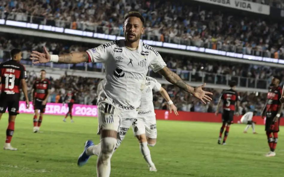Neymar perfect from the spot since returning to Santos, converting all 7 penalties