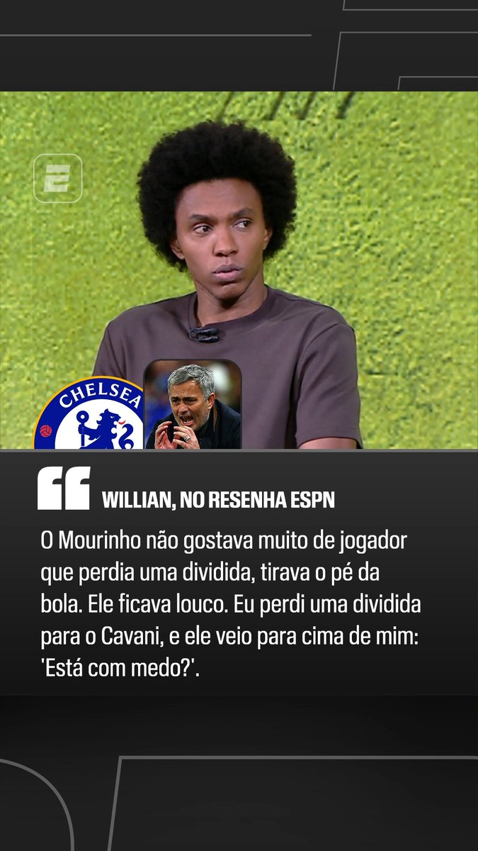 Willian: Mourinho mag keine Spieler, die Zweikämpfe scheuen – er nannte mich einen „Weichling", als ich gegen Cavani nicht zugriff