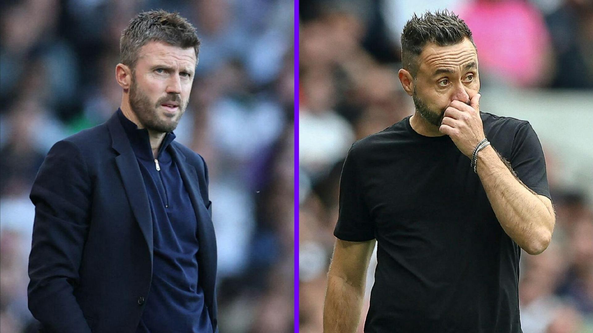 O Dérbi dos Demitidos! Carrick e De Zerbi, os dois primeiros nas odds de demissão, se enfrentam