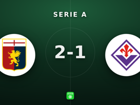 Serie A: Genoa 2-1 Fiorentina — 22 umpan panjang Bijlow