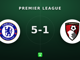 Premier League: Chelsea 5-1 Bournemouth — Pesta 5 Gol di Stamford Bridge