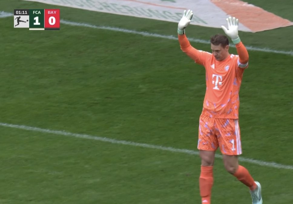 Erro grave do goleiro: Neuer, aos 40, falha no início contra Madrid e Augsburg nesta temporada