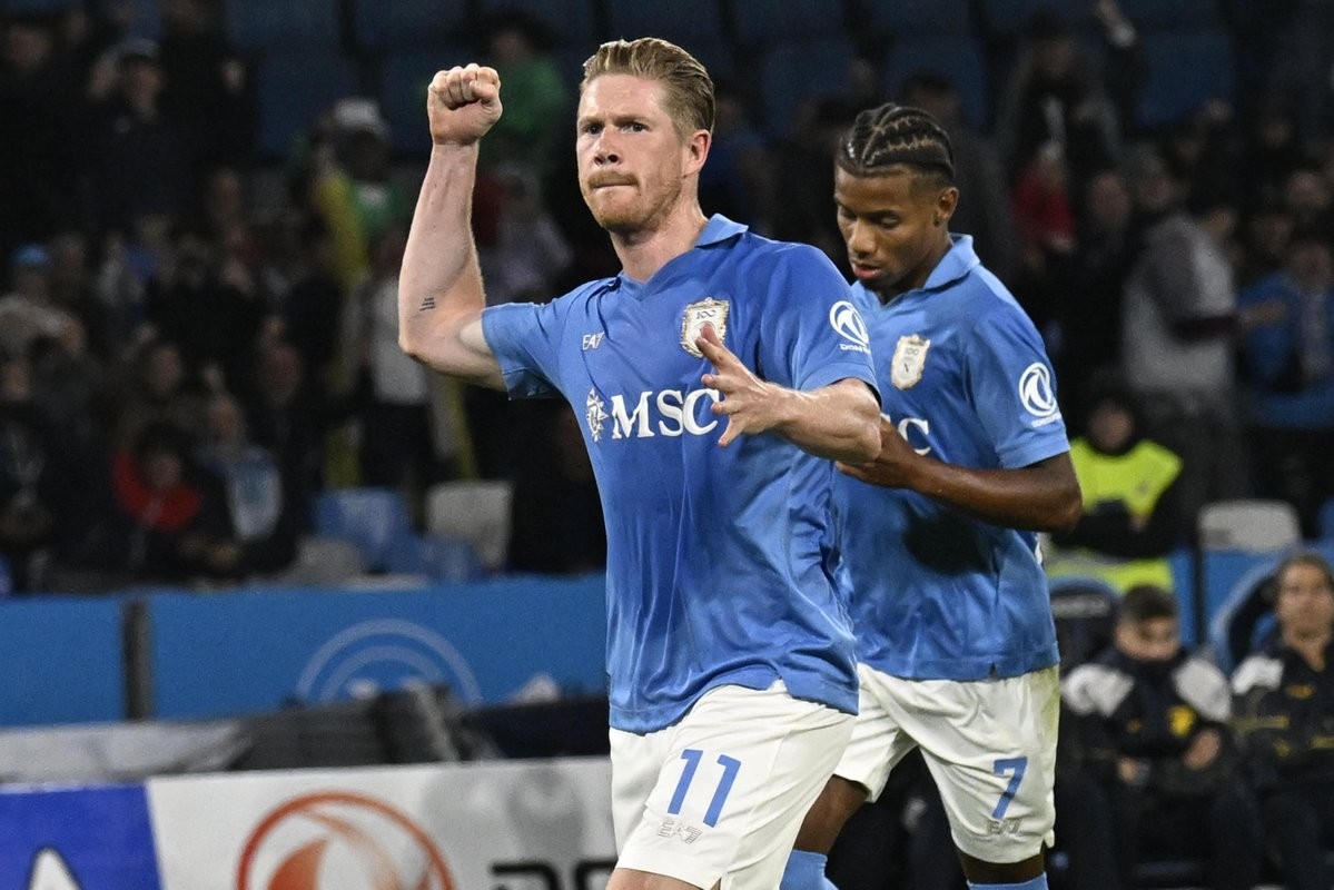 De Bruyne Cetak Brace Pertama di Serie A, Terakhir Kali di Liga pada April 2024