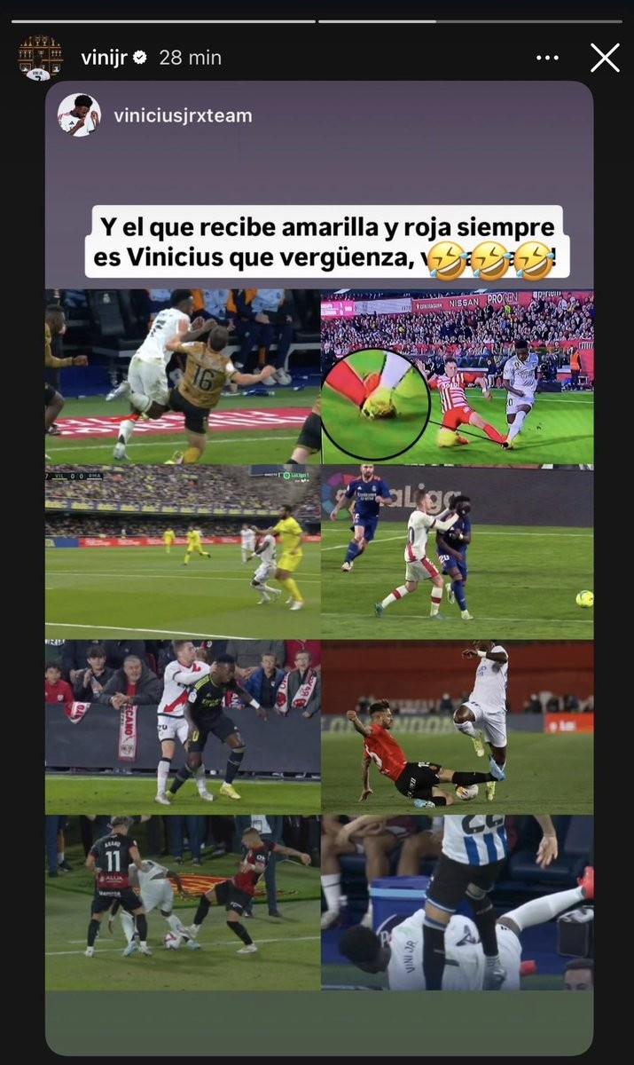 Vinicius Jr. mette in dubbio i doppi standard negli arbitraggi nei suoi confronti